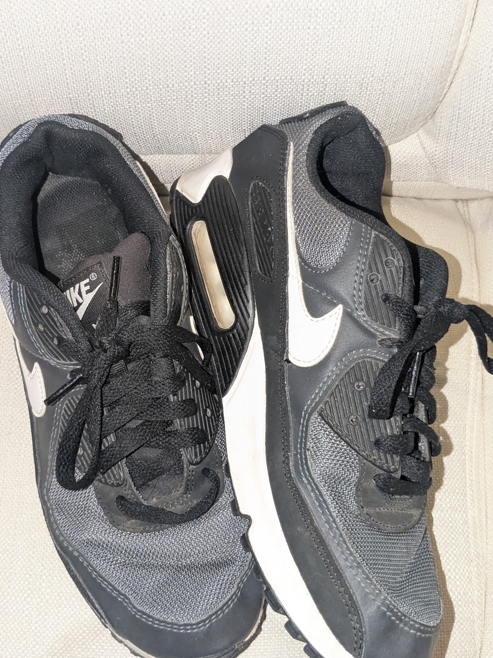 Nike Black & Gray Air Max Sneakers with White Accents